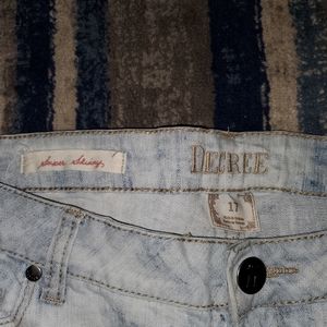 Decree distressed acid washed jeans